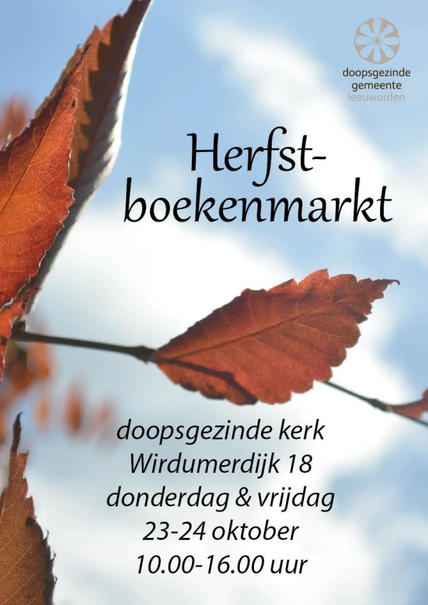 Herfst-Boekenmarkt in de doopsgezinde kerk in Leeuwarden